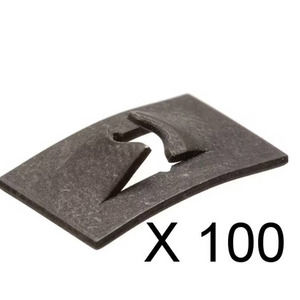 100 x #14 Plain Steel Flat Type Speed Nut (x 100 Nuts) + Free Shipping